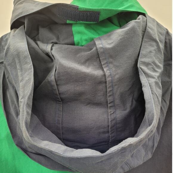 HP B.U.M. Equipment‎ Green 80s Color Block Puffer Anorak Jacket Detachable Hood - Picture 15 of 16